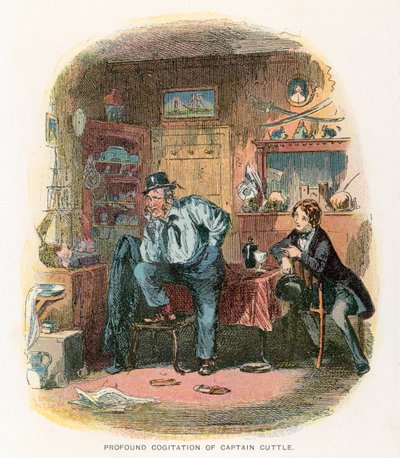 Illustration für Dombey und Sohn von Hablot Knight Browne